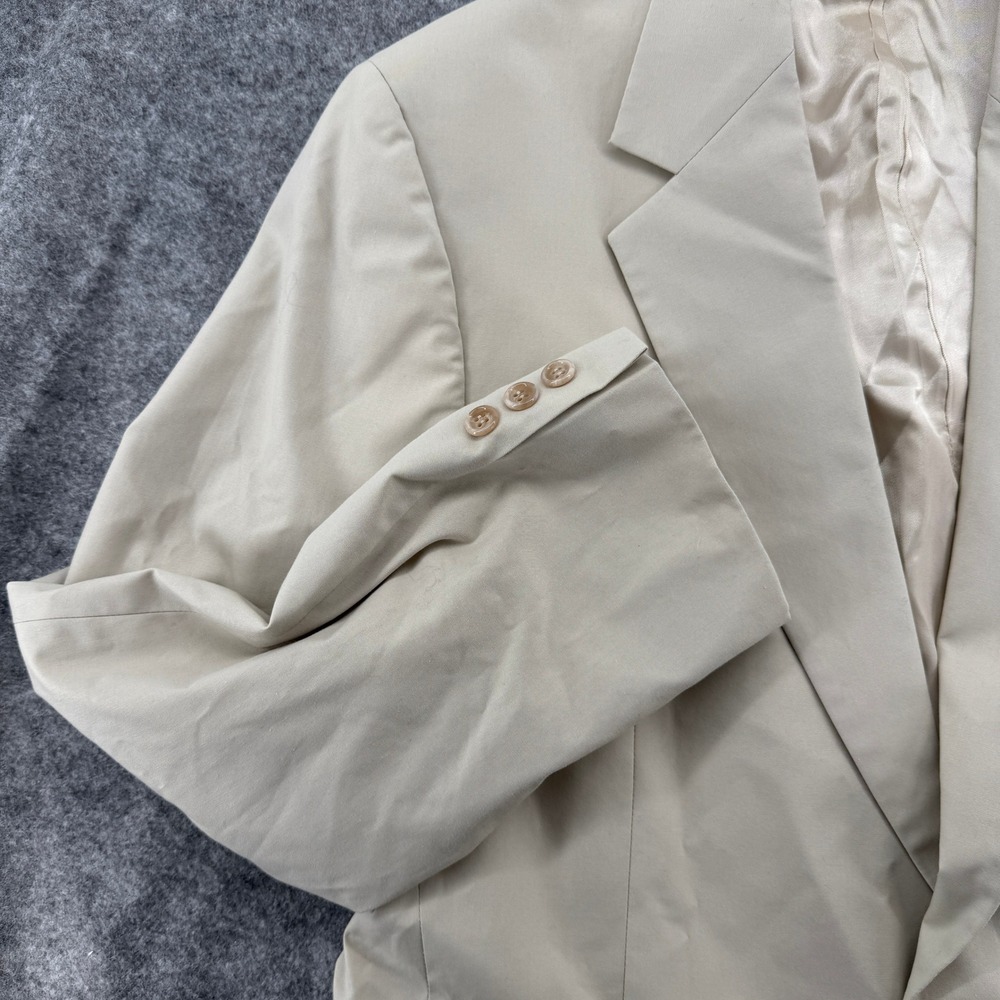 Brooks Brothers Blazer Mens 42 Beige Two Button Sport Coat Made in USA - Picture 4 of 16